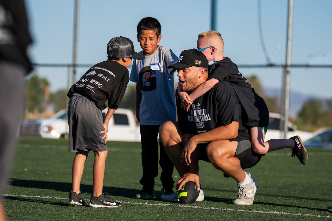 Youth Football Summit for Local Foster Children Alongside Raiders Punter,  A.J. Cole, Raiders Alumni, Rod Martin and Palo Verde High School's Football  Team